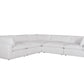 XL CLOUD WHITE Sectional + Ottoman Set