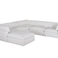XL CLOUD WHITE Sectional + Ottoman Set