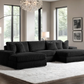 XL SUNDAY2 - BLACK 3PC Sectional