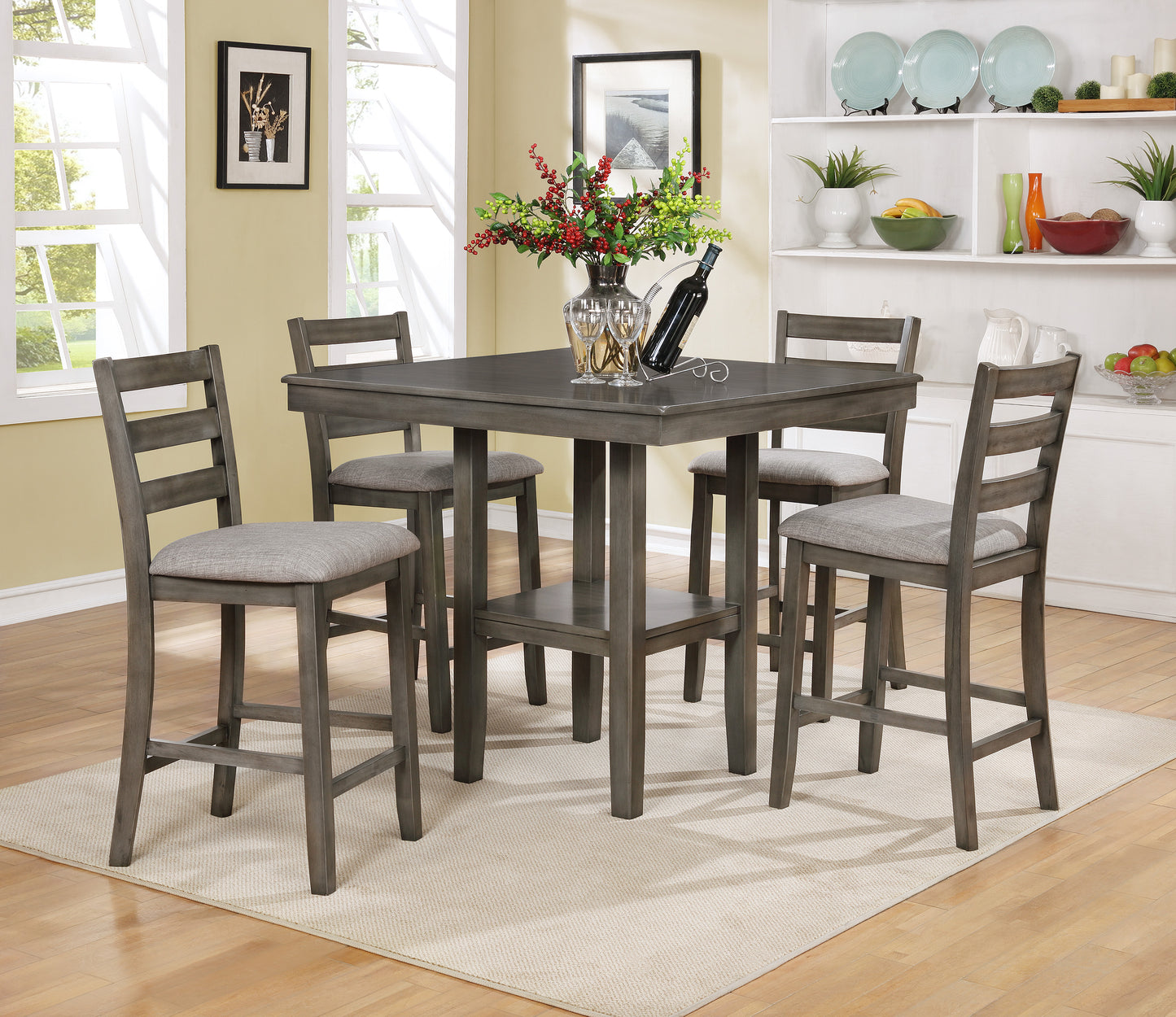 2630SET-GY Tahoe Grey 5 PC Dining Set