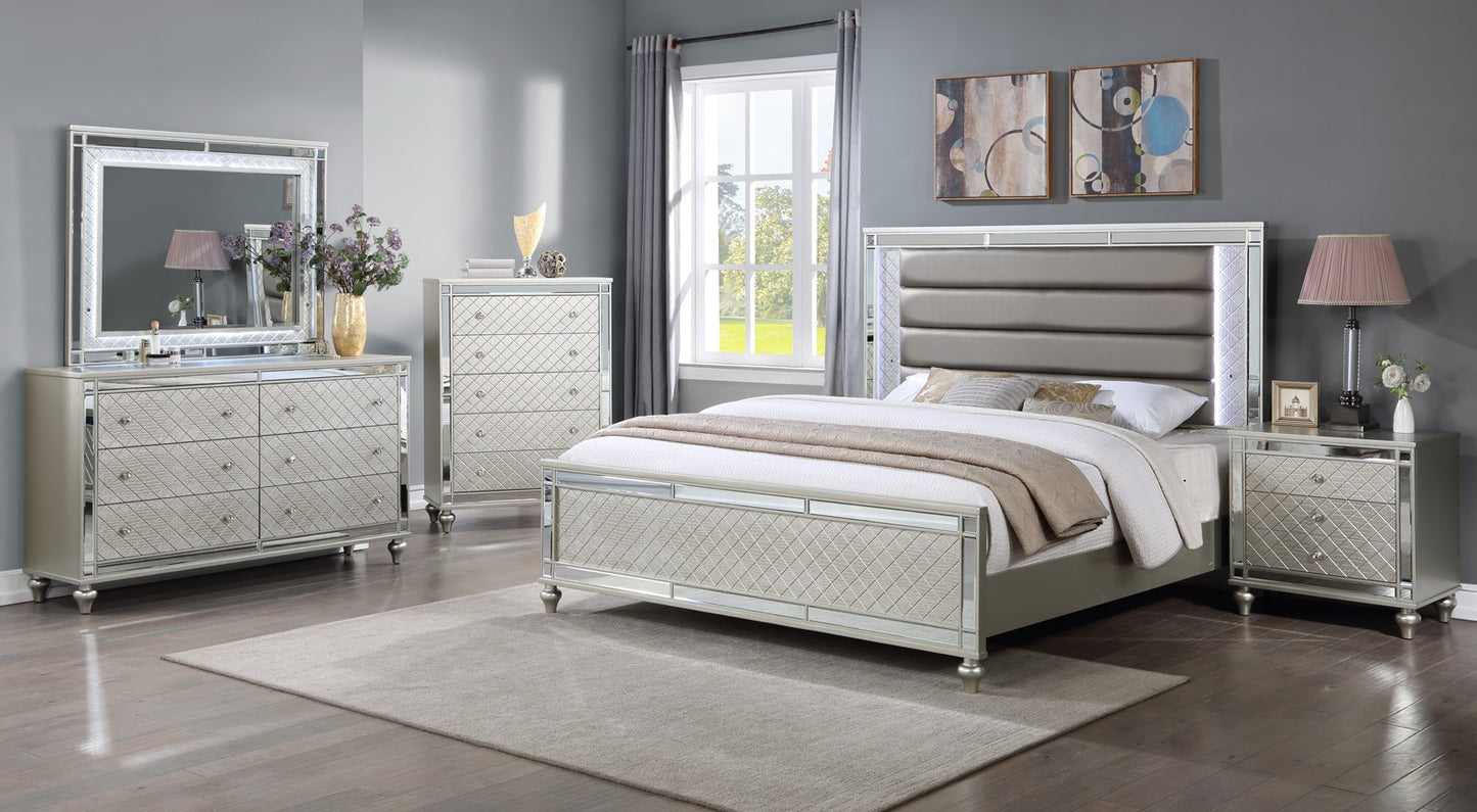 SETB1680 Cristian Champagne Bedroom Set