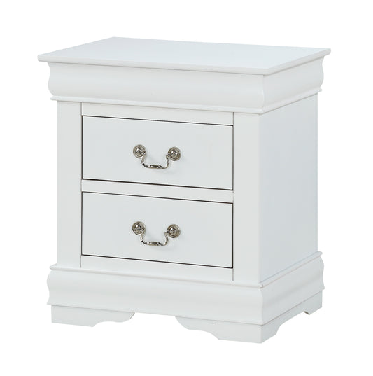 B3650 Louis Philip White Nightstand