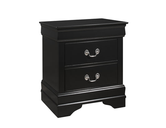 B3900 Louis Philip Black Nightstand