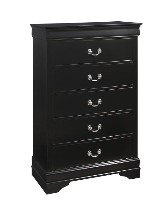 B3900 Louis Philip Black Chest