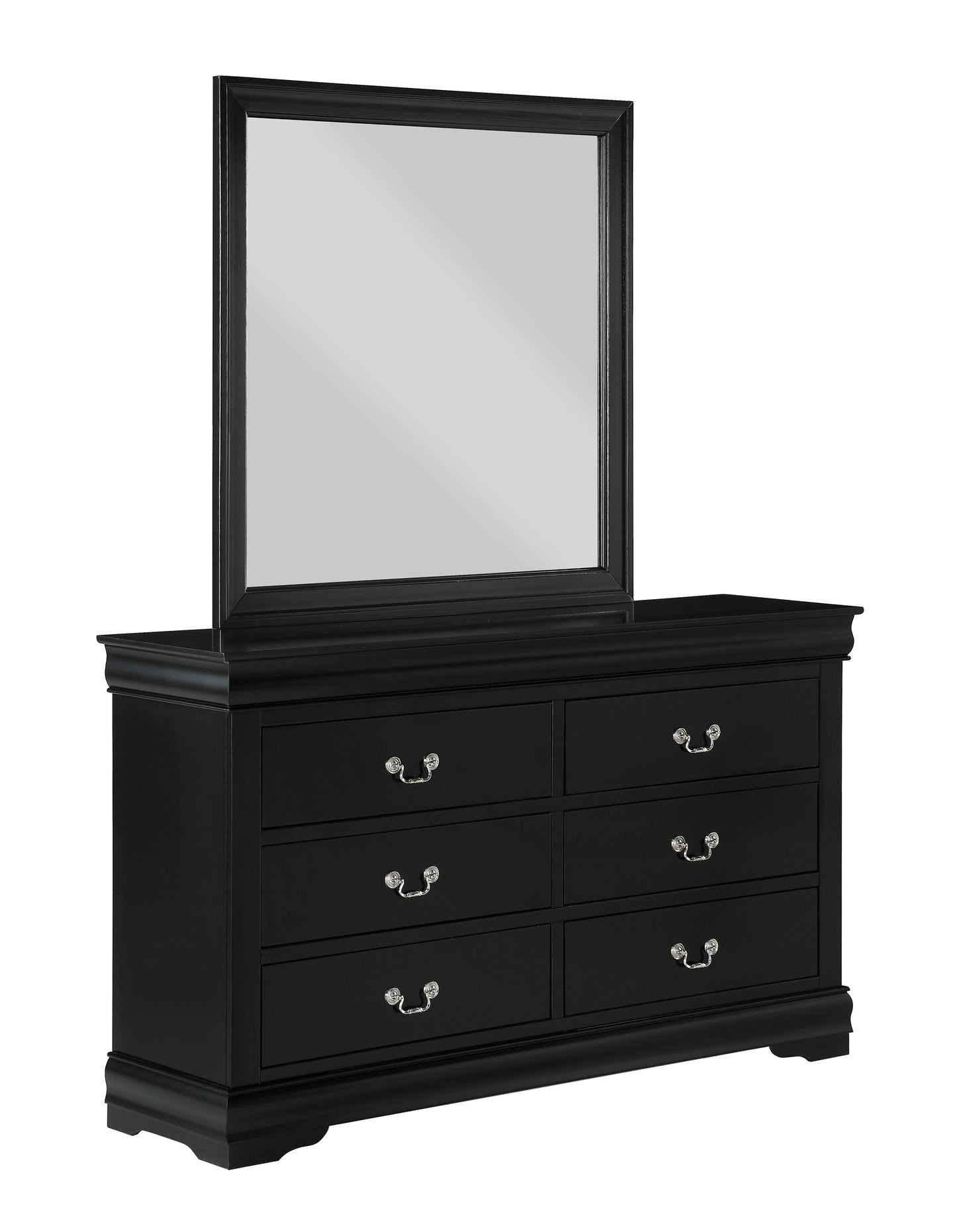 B3950 Louis Philip Black Dresser Only