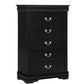 SETB3950 Louis Philip Black Bedroom Set