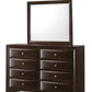 SETB4265 Emily Storage Dark Cherry Bedroom Set