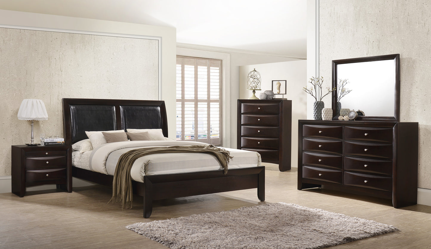 SETB4265 Emily Storage Dark Cherry Bedroom Set