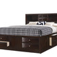 B4265 Emily Storage Dark Cherry Bed Frame