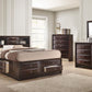 SETB4265 Emily Storage Dark Cherry Bedroom Set