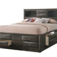 B4275 Emily Storage Grey Bed Frame