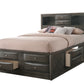 B4275 Emily Storage Grey Bed Frame