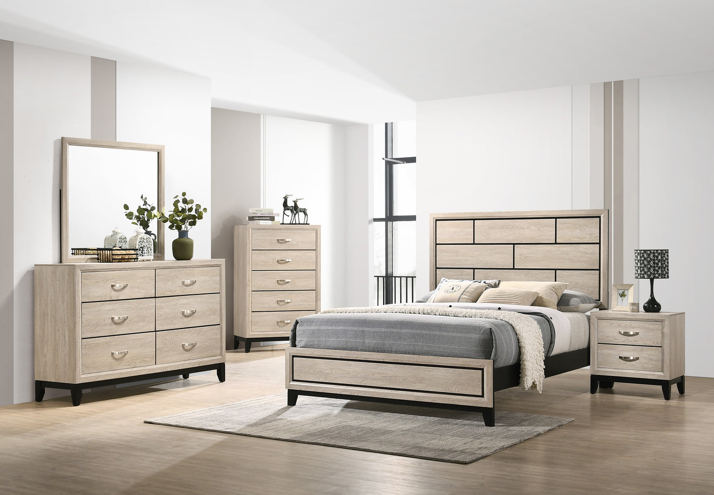 SETB4630 Akerson Drift Wood Bedroom Set