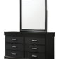 B6918 Amalia Black Dresser Only